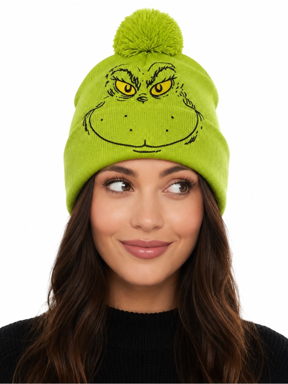 The Grinch Christmas 2024 Green Pom Beanie
One Size NWT